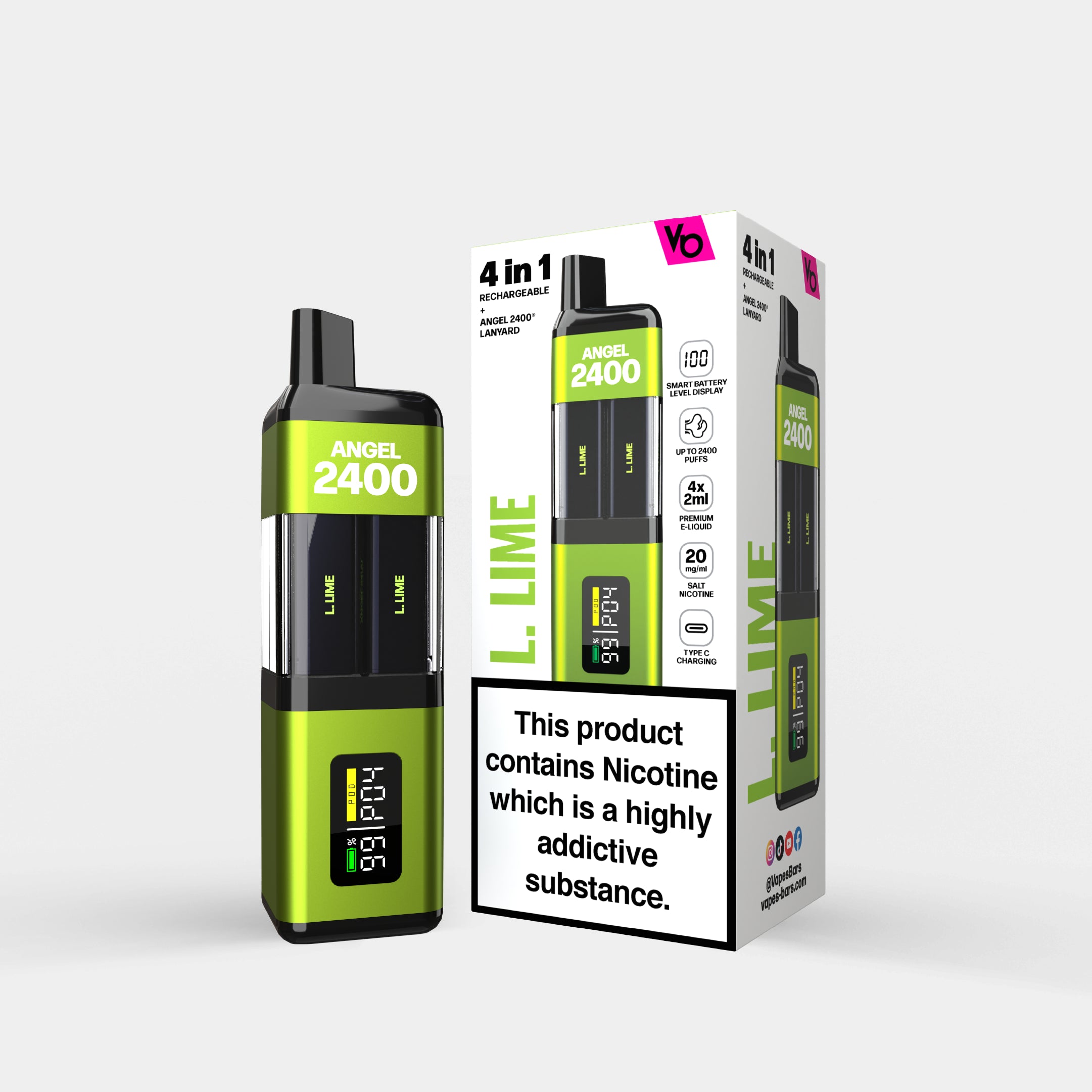 L. Lime Edition 4 in 1 Kit - Vapes Bars®