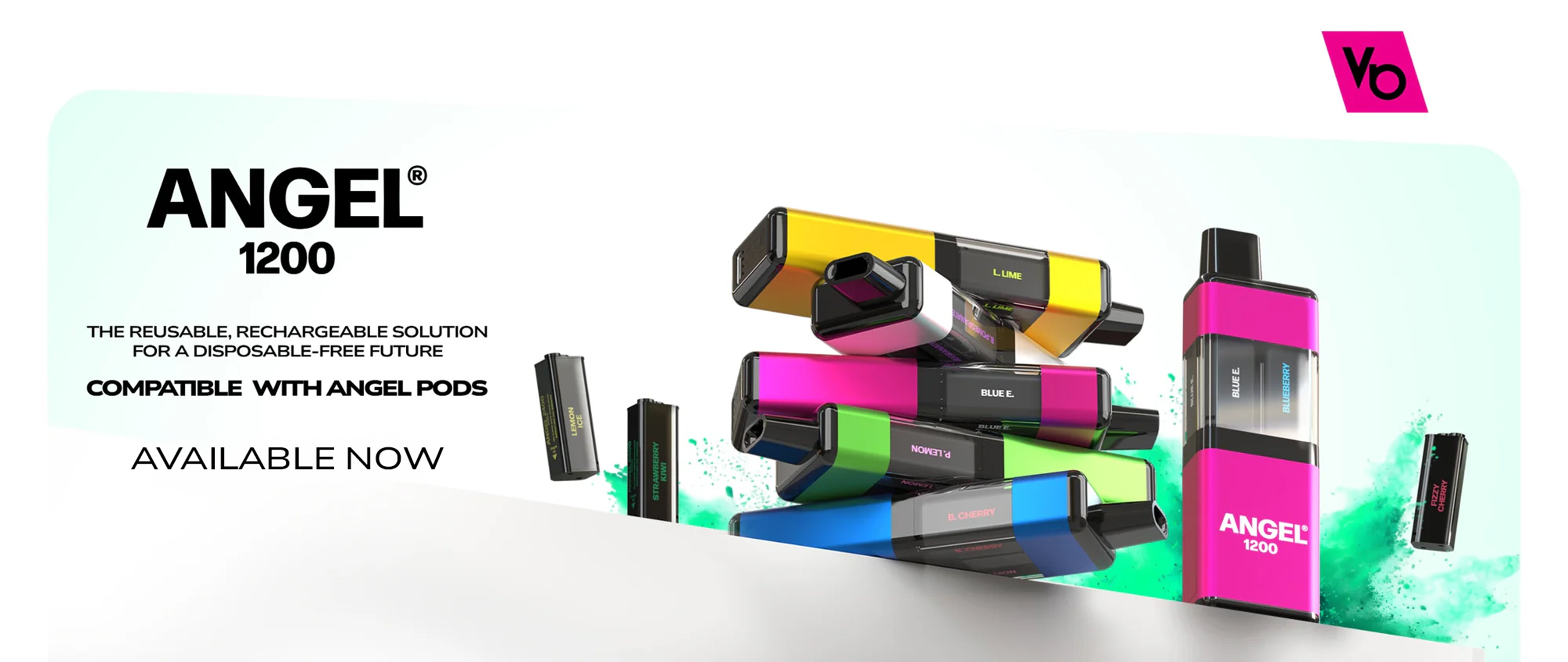 Angel® 1200 Dual-Pod Battery – 52 Flavours | Vapes Bars®