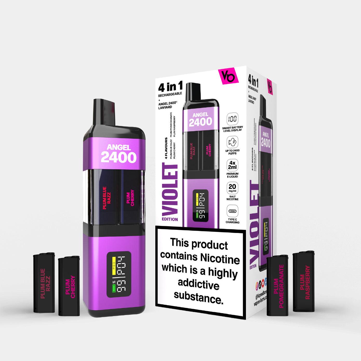 Angel 2400 Violet Edition 4 in1 Kit | Vapes Bars Angel 2400 Violet Edition 4 in1 Kit | Vapes Bars