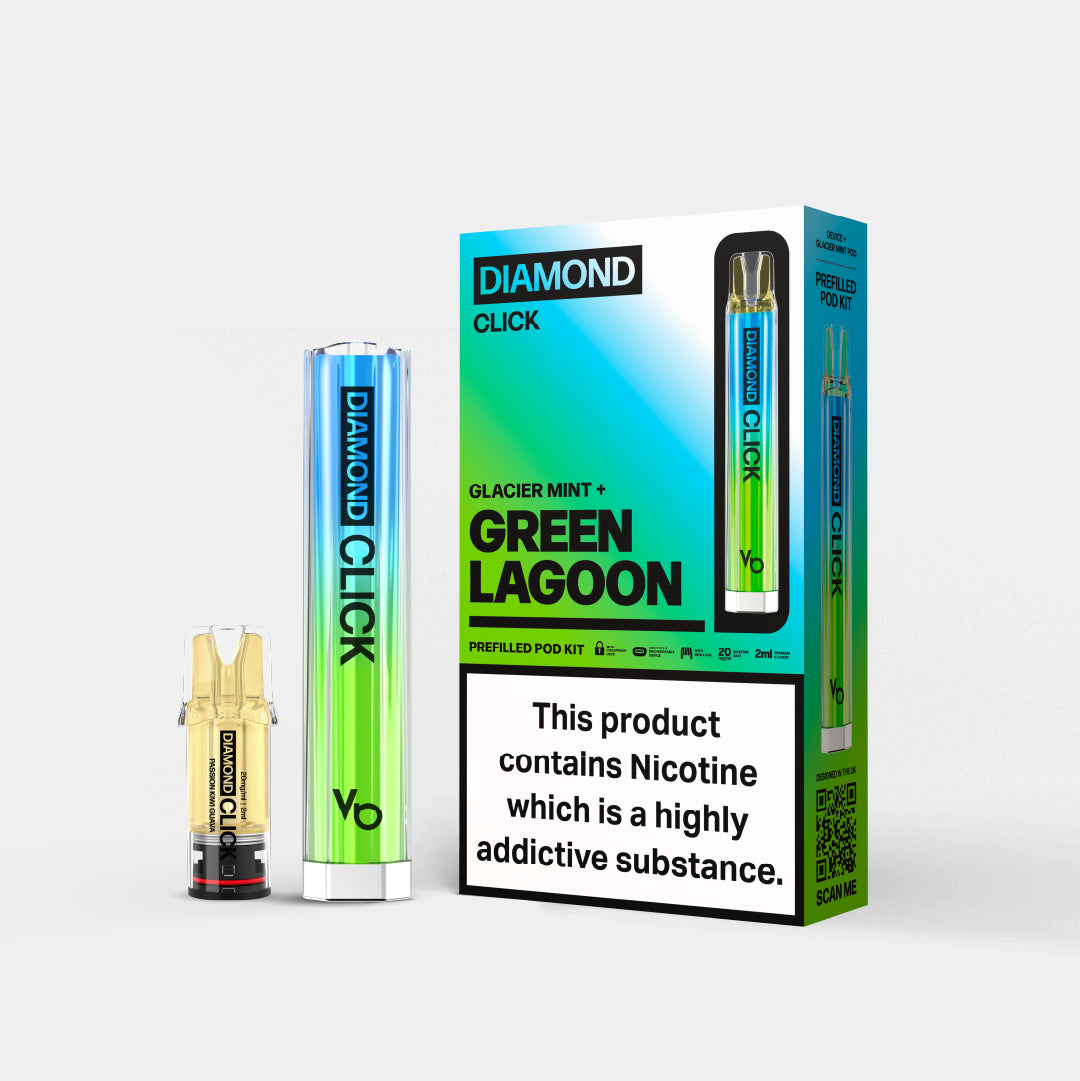 5 x Diamond® Click Bundle Glacier Mint + Green Lagoon - Vapes Bars®