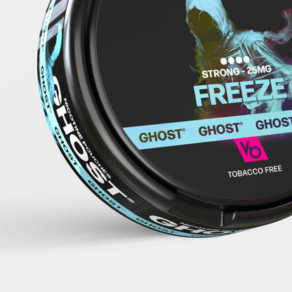 Ghost Freeze 25mg Nicotine Pouches, tobacco-free close-up