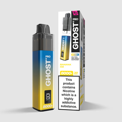 Ghost Pro 8000+ Banana Ice Pod System | Vapes Bars Ghost Pro 8000+ Banana Ice Pod System | Vapes Bars