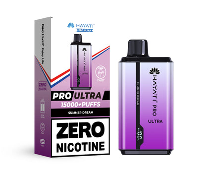 Hayati Pro Ultra vape device in Summer Dream flavor with packaging