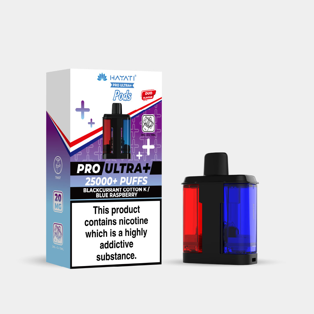 Blackcurrant Cotton K | Blue Raspberry | Hayati® Pro Ultra+ Pods ...