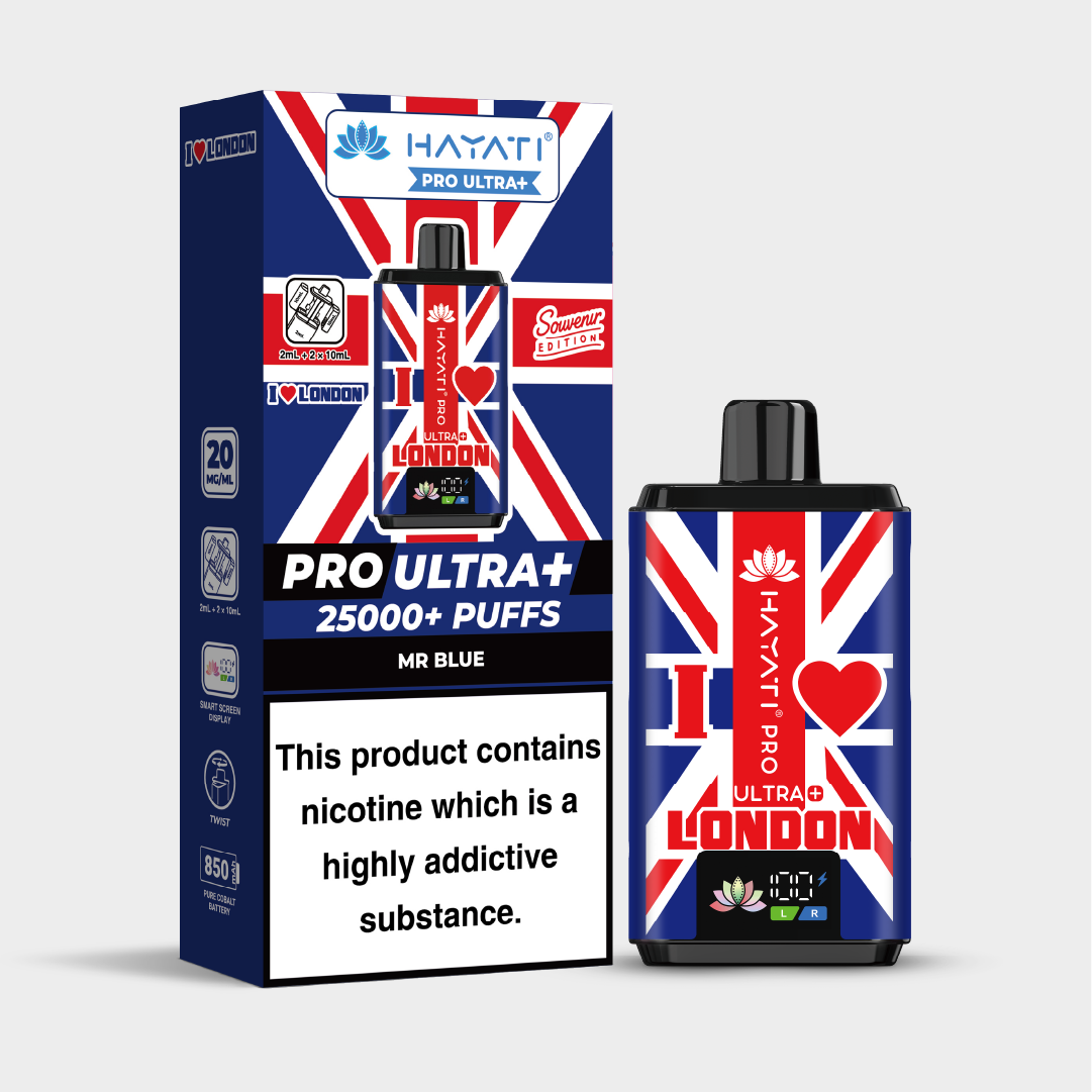 Hayati Pro Ultra+ I London Mr Blue | Vapes Bars Hayati Pro Ultra+ I London Mr Blue | Vapes Bars