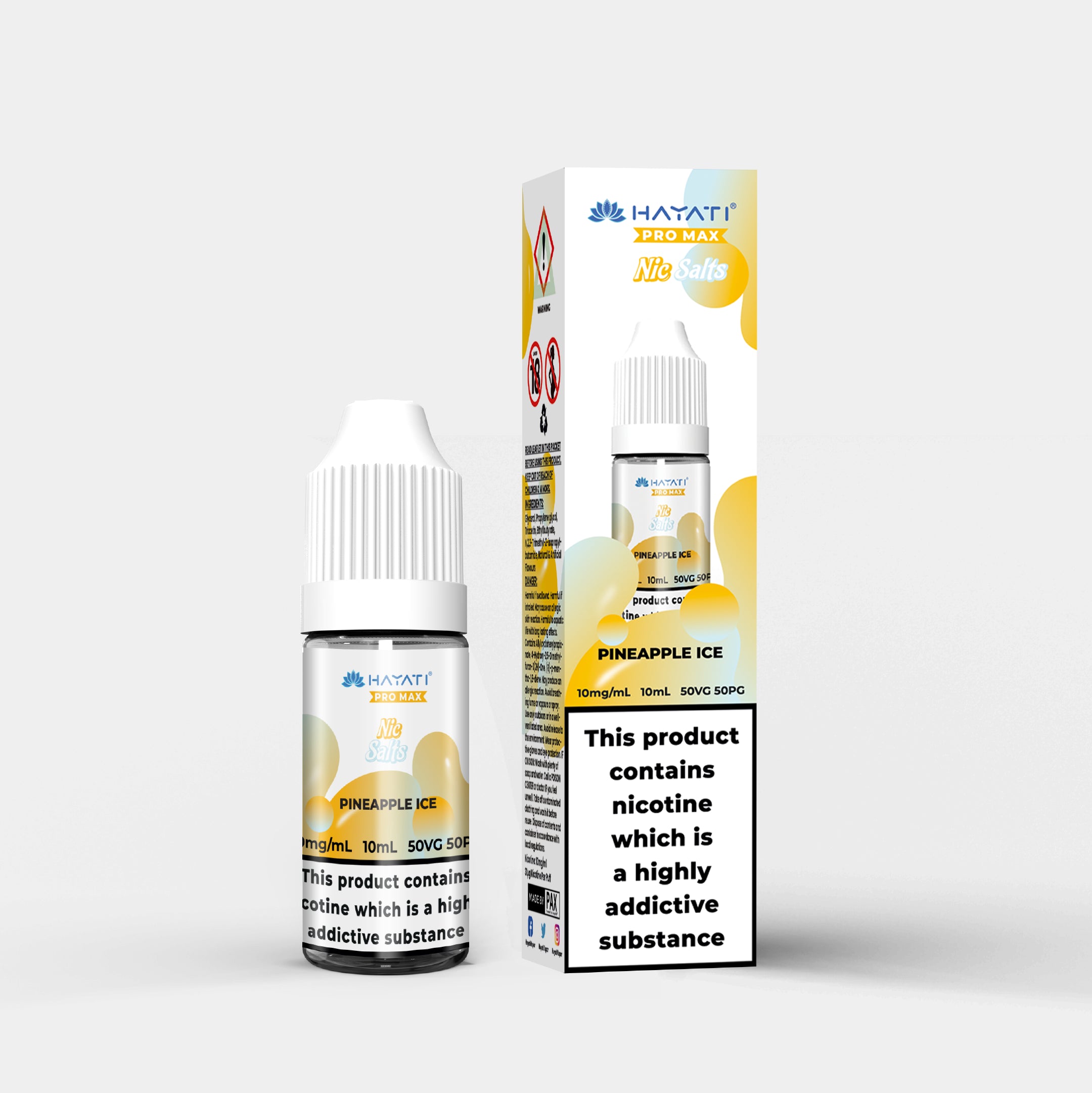 Hayati Salts 10 Ml Pineapple Ice With Packaging