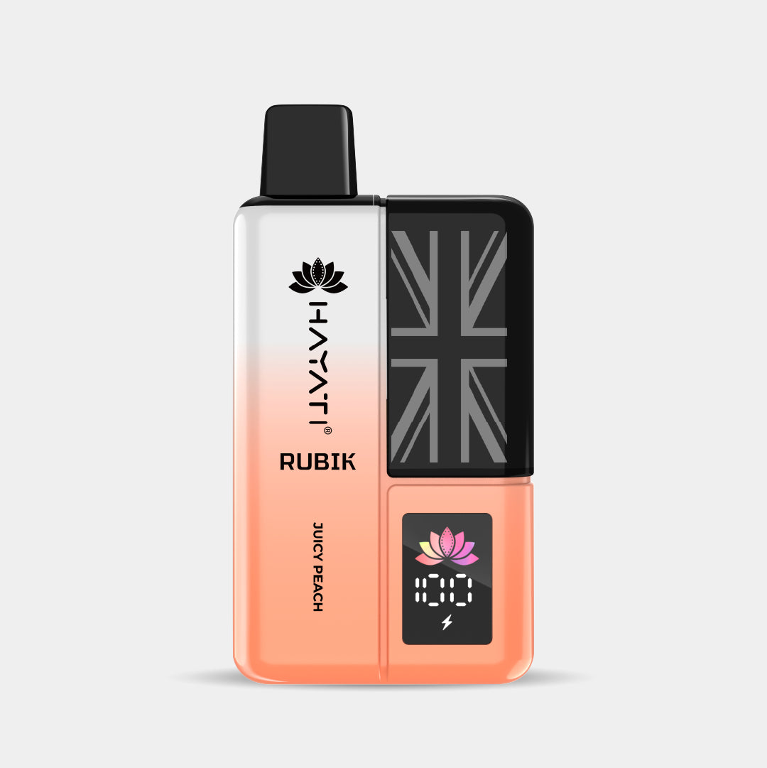 Juicy Peach | Hayati Rubik Vapes Bars Juicy Peach | Hayati Rubik Vapes Bars