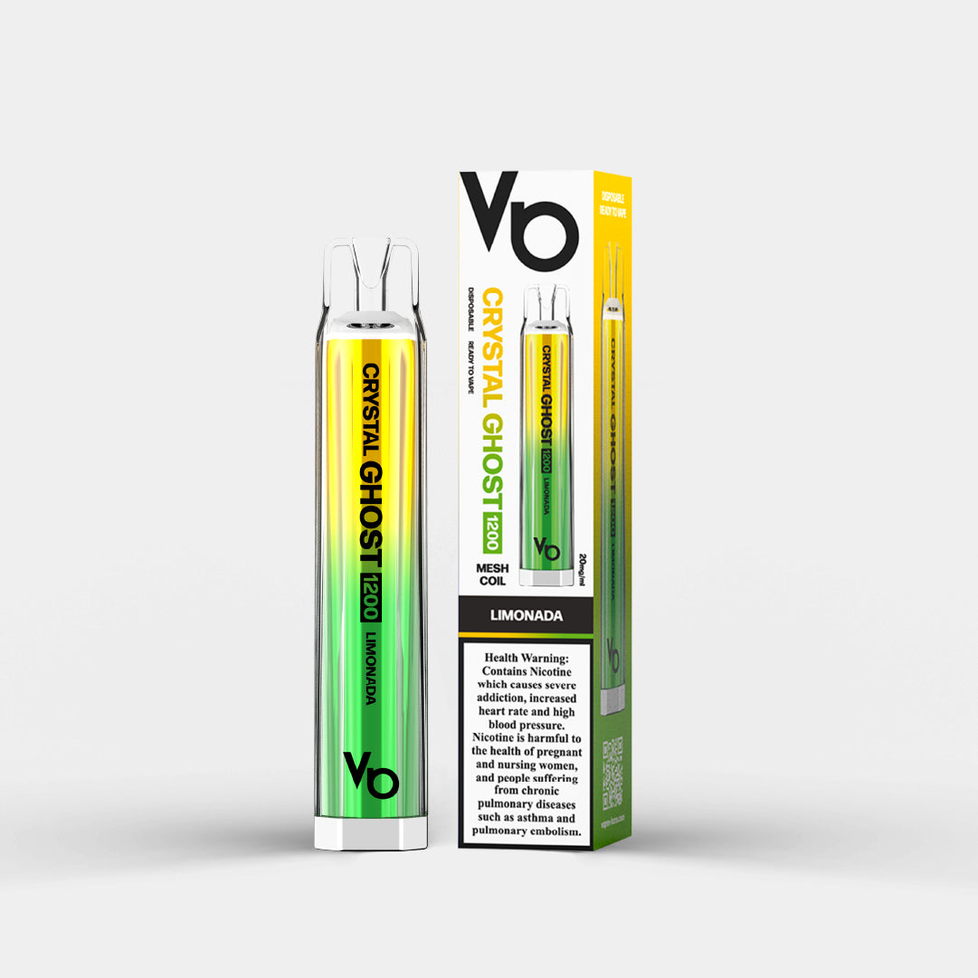 Limonada Crystal 1200 vape device with packaging.