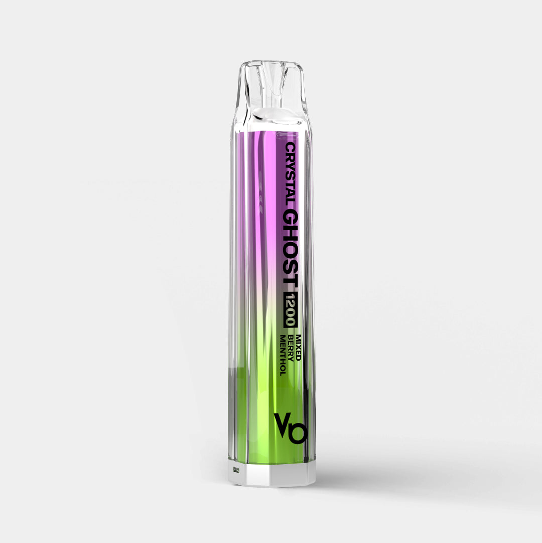 Mixed Berry Menthol Crystal 1200 vape device.