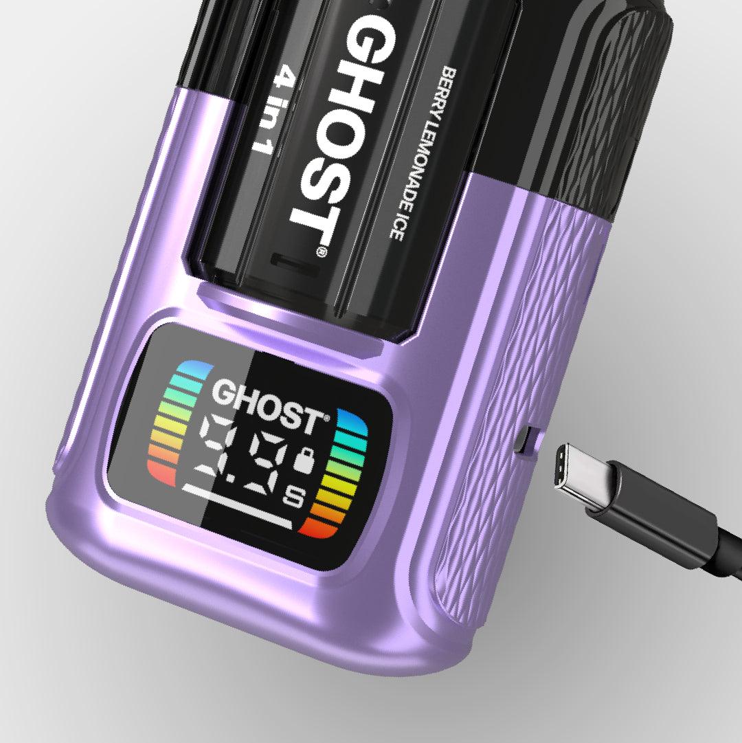 Mix Berry Edition Ghost 4 in 1 Rechargeable Device Vapes Bars Mix Berry Edition Ghost 4 in 1 Rechargeable Device Vapes Bars