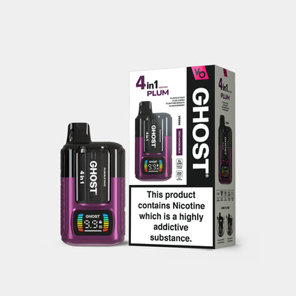 Ghost 4in1 Plum Edition Vape with Packaging