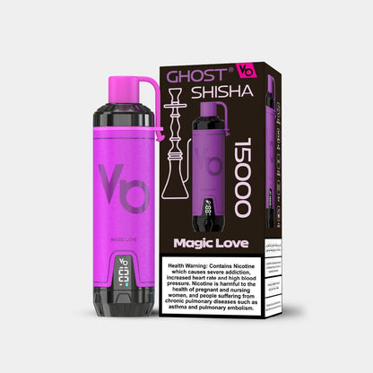 Ghost Shisha Magic Love vape with a packaging - Vapes Bars®