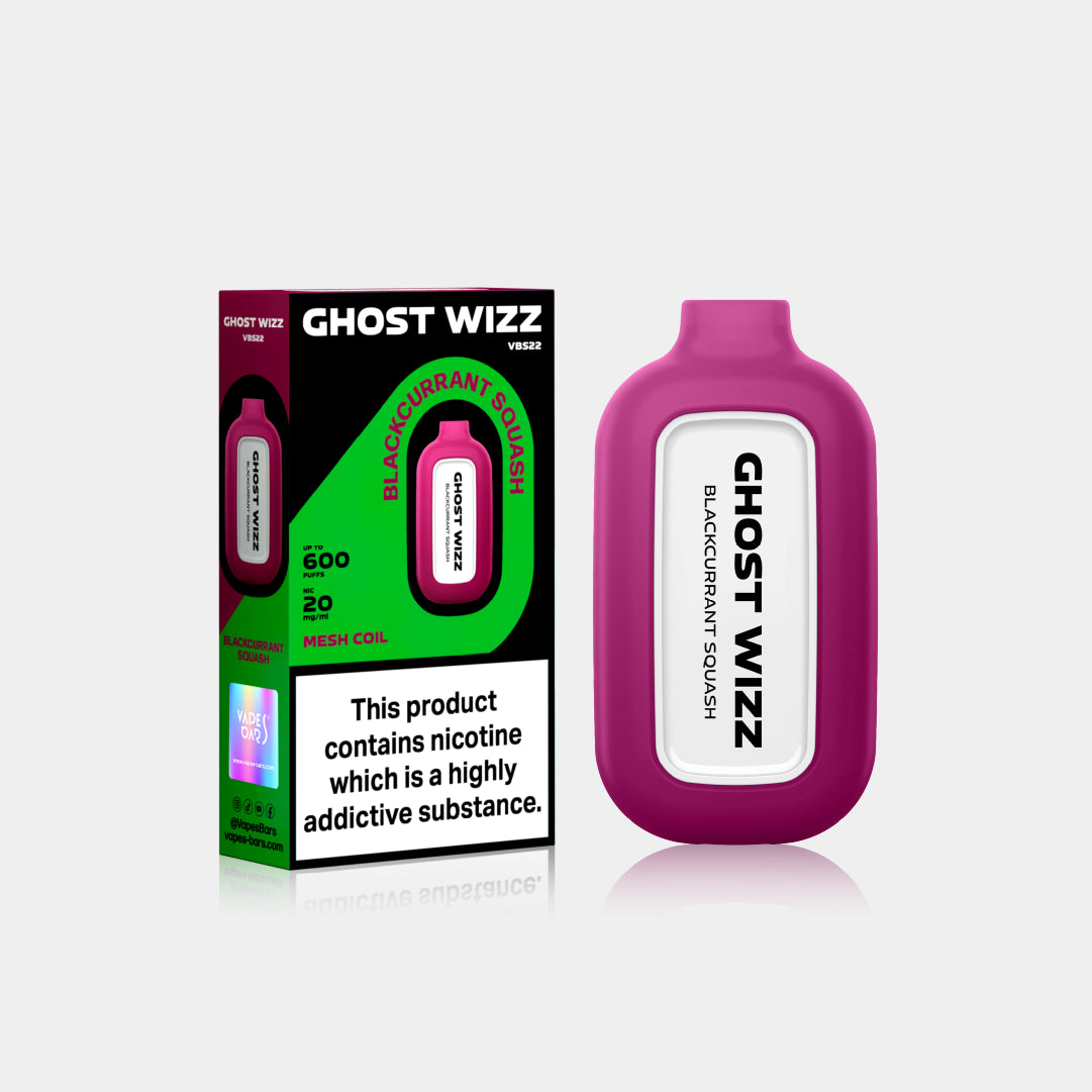 Ghost Wizz Blackcurrant Squash With Packaging