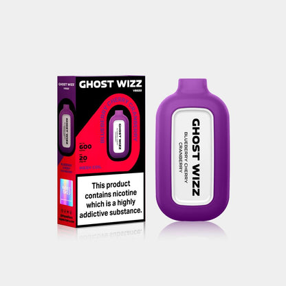 Ghost Wizz Blueberry Cherry Cranberry With Packaging