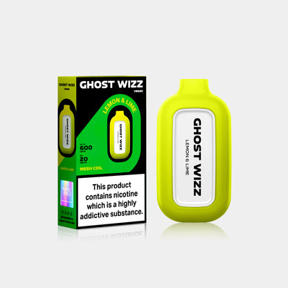 Ghost Wizz Lemon & Lime With Packaging