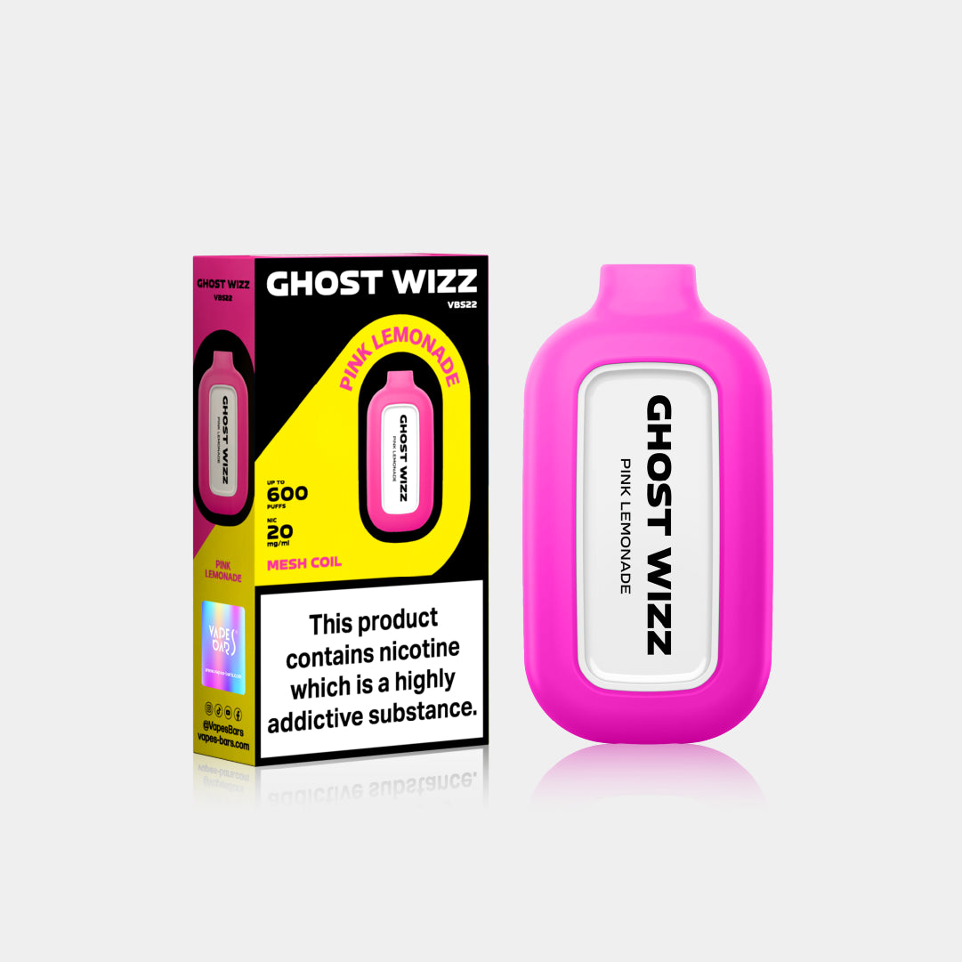 Ghost Wizz Pink Lemonade With Packaging