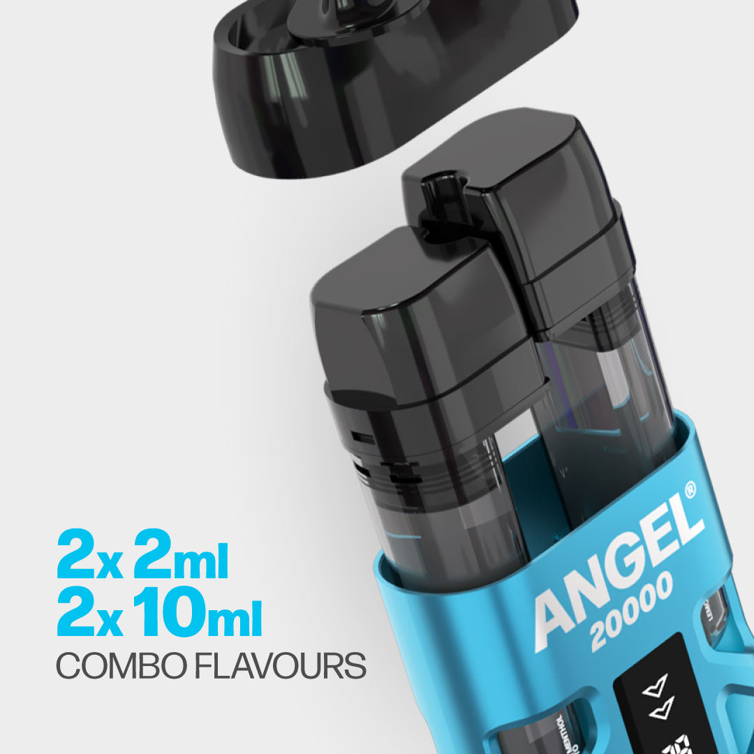 Angel 20000 Sky Blue Edition Dual Pod System | Vapes Bars Angel 20000 Sky Blue Edition Dual Pod System | Vapes Bars