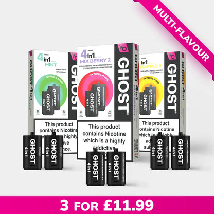 3X Ghost® 4in1 Pods Bundle