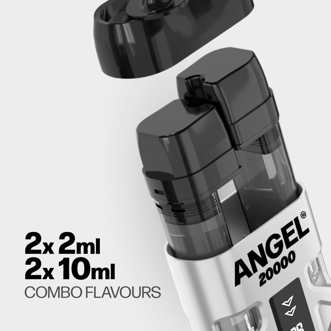 Angel 20000 White Edition Dual Pod System | Vapes Bars Angel 20000 White Edition Dual Pod System | Vapes Bars